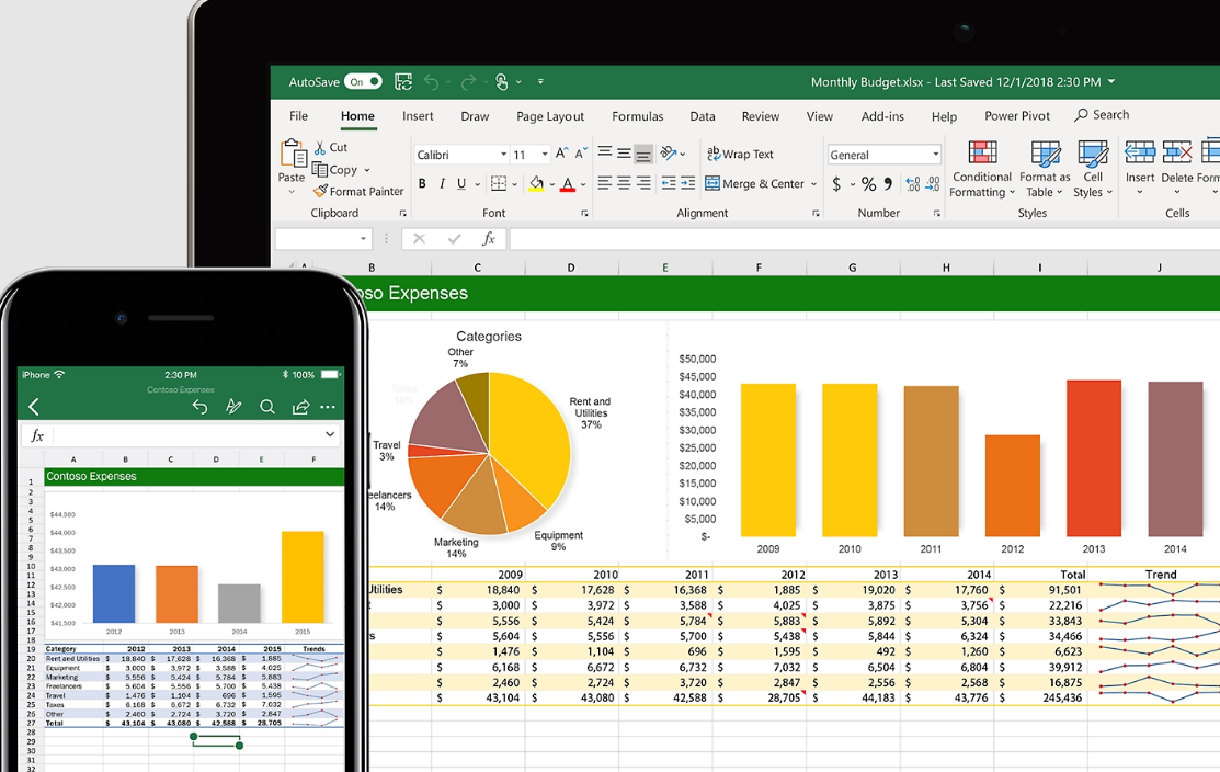Microsoft-Excel bookkeeping